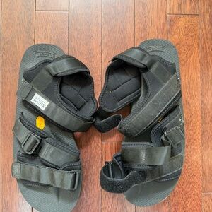 Suicoke Dark Gray Adjustable Sandals
